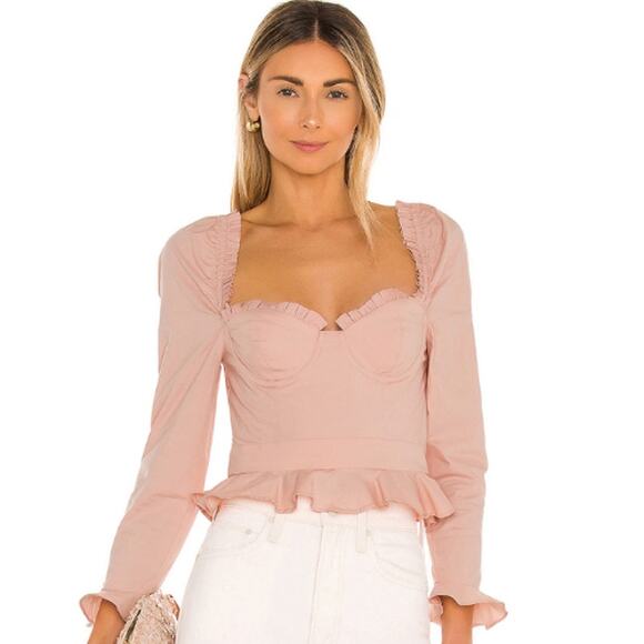 MAJORELLE Corie Top in Baby Blush NWOT Size XS - Picture 1 of 3